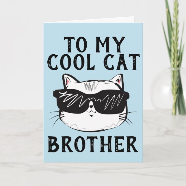 TARJETAS DE CUMPLEAÑOS DE Guay CAT BROTHER (Anverso)