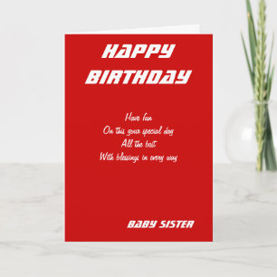 Tarjetas de cumpleaños de hermanas bebés
