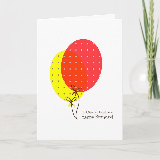 Tarjetas de cumpleaños de la abuela, globos colori (Anverso)