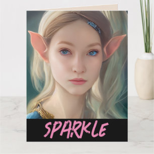 TARJETAS DE CUMPLEAÑOS DE LA CHICA DE ELF FANTASY