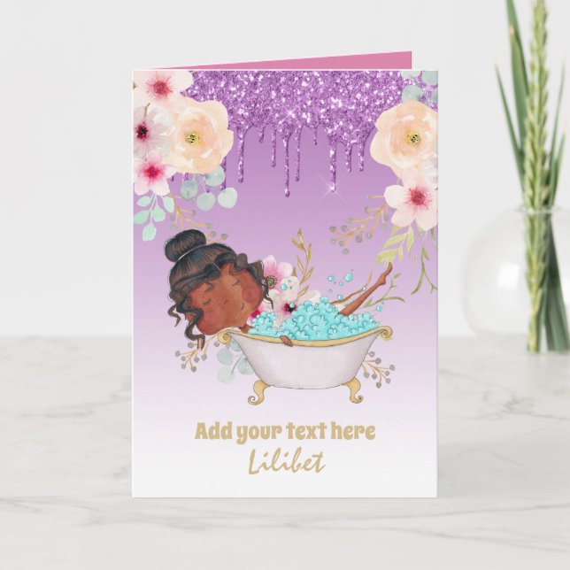 Tarjetas de cumpleaños de la princesa Melanin para (Anverso)