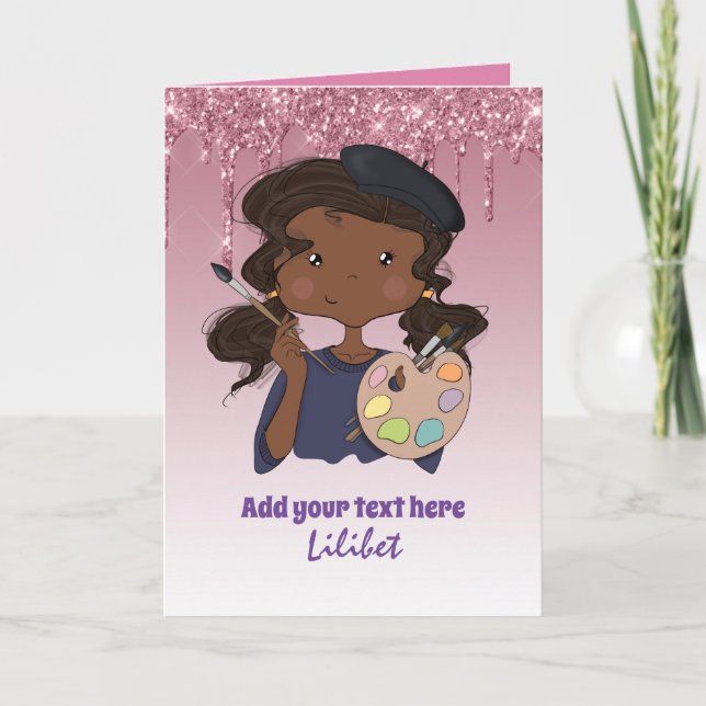 Tarjetas de cumpleaños de la princesa Melanin para (Anverso)