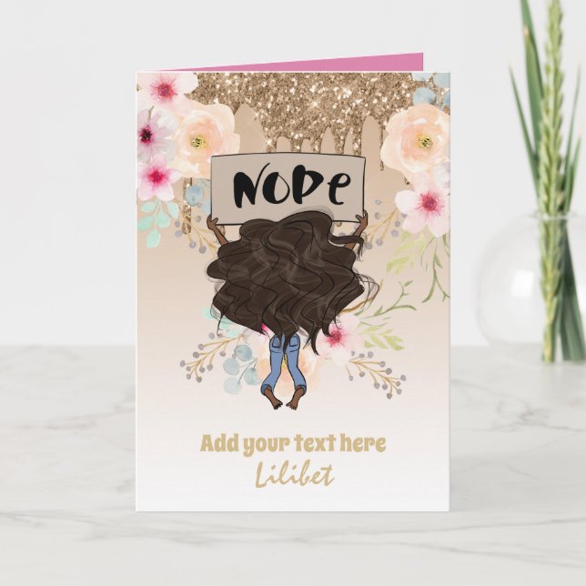 Tarjetas de cumpleaños de la princesa Melanin para (Anverso)