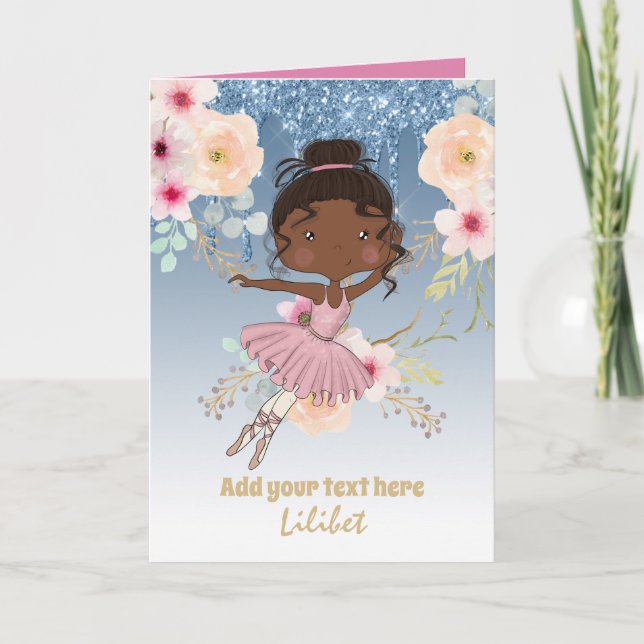 Tarjetas de cumpleaños de la princesa Melanina par (Anverso)