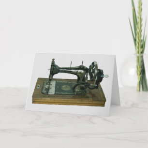 TARJETAS DE CUMPLEAÑOS DE MÁQUINA DE COSER ANTIGUA