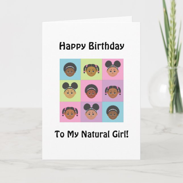 Tarjetas de cumpleaños de Natural Me por diseños d (Anverso)