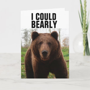 TARJETAS DE CUMPLEAÑOS DE OSO GRIZADO