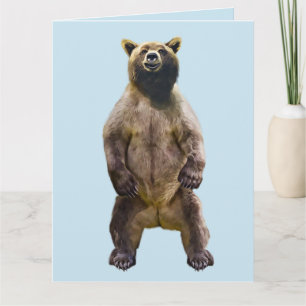 TARJETAS DE CUMPLEAÑOS DE OSO HUG GRIZZLY
