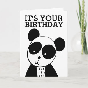 TARJETAS DE CUMPLEAÑOS DE PANDA BEAR