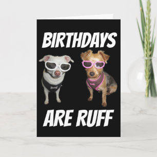 TARJETAS DE CUMPLEAÑOS DE PERRO DIVERTIDAS, RUFF