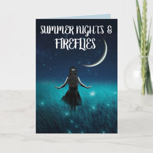 TARJETAS DE CUMPLEAÑOS DE VERANO DE FIREFLIES PARA