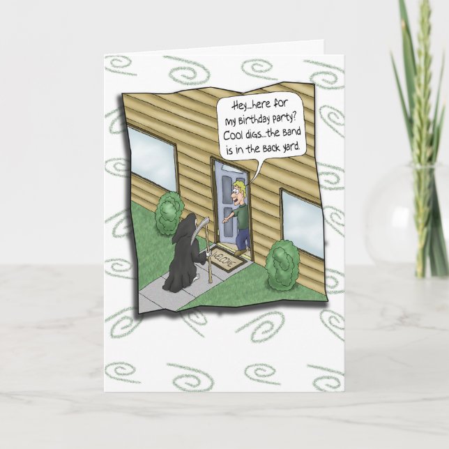 Tarjetas de cumpleaños divertidas: Cluelessness (Anverso)