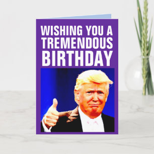 TARJETAS DE CUMPLEAÑOS DIVERTIDAS DE DONALD TRUMP
