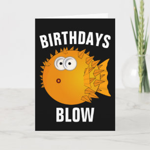 TARJETAS DE CUMPLEAÑOS DIVERTIDAS DE PEZ GLOBO