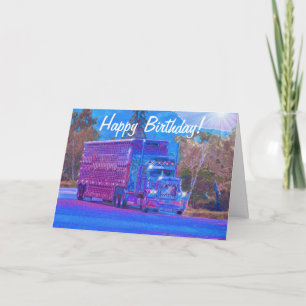 Tarjetas de cumpleaños divertidas del camionero