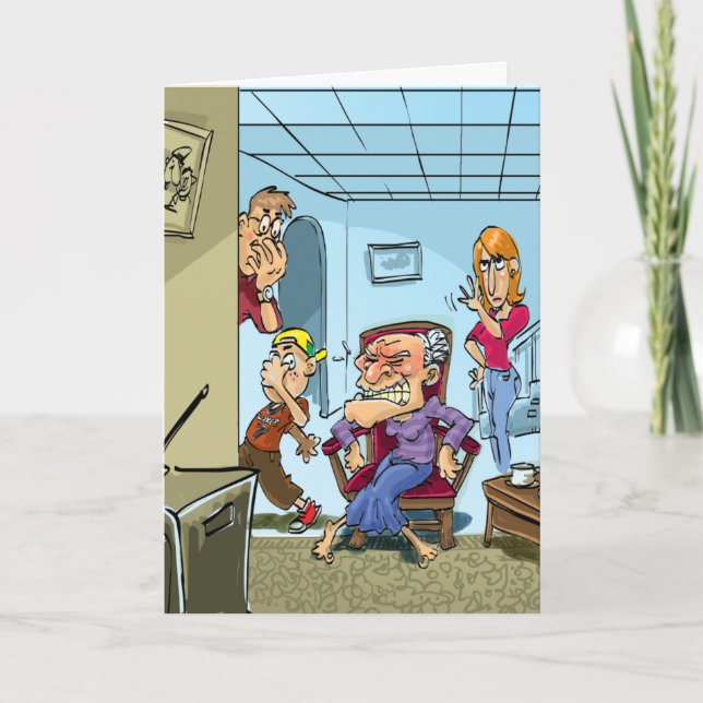 Tarjetas de cumpleaños divertidas - impulso usted (Anverso)