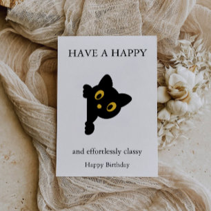 Tarjetas de cumpleaños divertidas para gatos