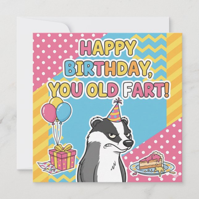 tarjetas de cumpleaños divertidas y groseras (Anverso)