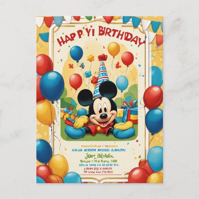 tarjetas de cumpleaños felices para bebé (Anverso)