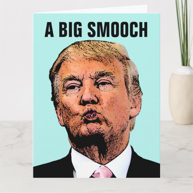 TARJETAS DE CUMPLEAÑOS GIGANTES DE DONALD TRUMP (Anverso)