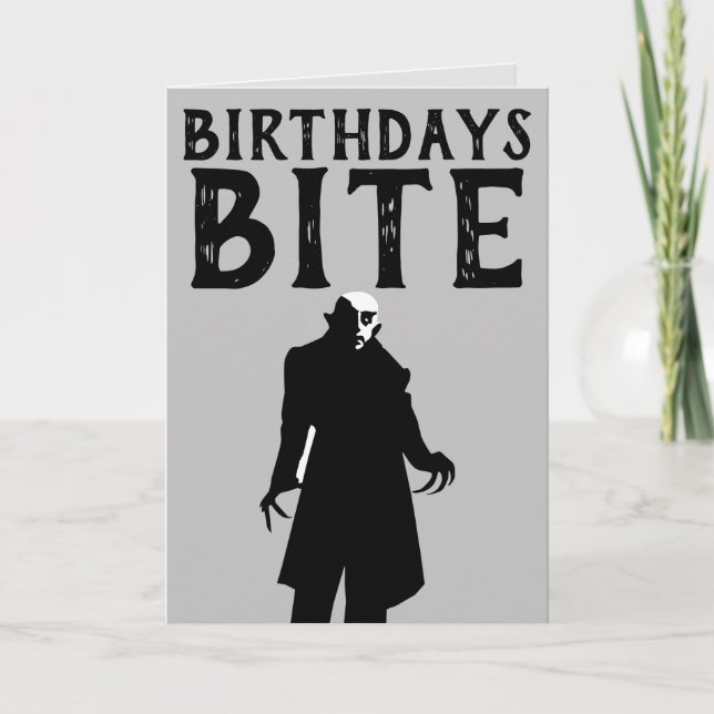 TARJETAS DE CUMPLEAÑOS GÓTICAS, DRÁCULANOSFERATU (Anverso)