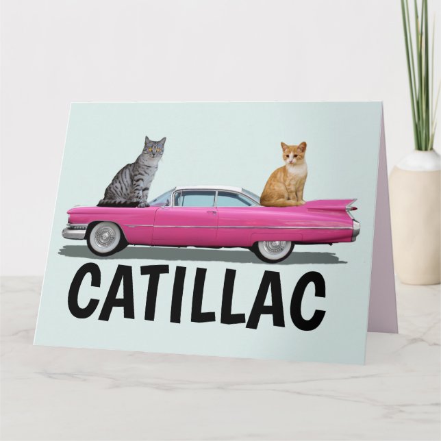 TARJETAS DE CUMPLEAÑOS GRANDES DE AUTO CLÁSICO DE  (Anverso)