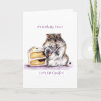 Tarjetas de cumpleaños (Hamster)
