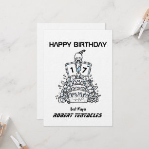 Tarjetas de cumpleaños hechas a mano Doodle para n