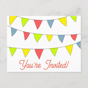 Tarjetas de cumpleaños invitándote lindas