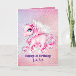 Tarjetas de cumpleaños Lilibet - Princess Unicorns