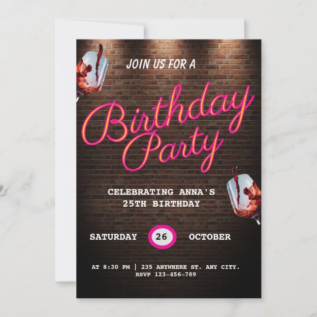 Tarjetas de cumpleaños número 25 (Anverso)