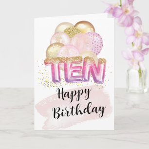 Tarjetas de cumpleaños para Chica de 10 años