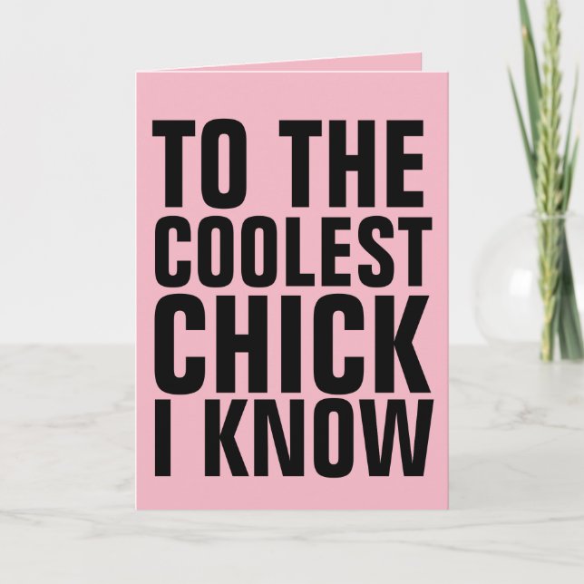 TARJETAS DE CUMPLEAÑOS PARA ELLA DE CHICA GENIAL (Anverso)