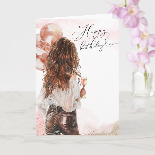 Tarjetas de Cumpleaños para Mujeres Modernas (Orquídea)