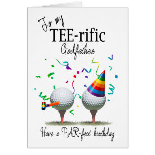 Tarjetas de cumpleaños para padrinos con pelotas d