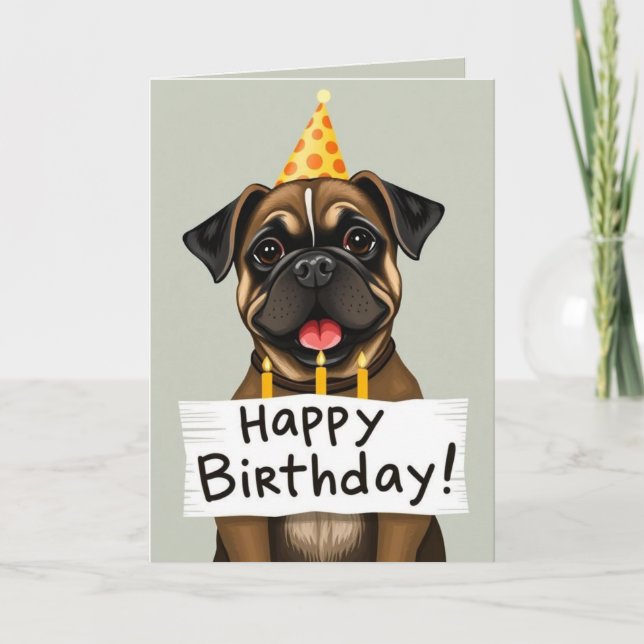 tarjetas de cumpleaños para perros divertidos (Anverso)