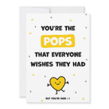 Tarjetas de cumpleaños para Pops adorables de hija