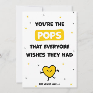 Tarjetas de cumpleaños para Pops adorables de hija