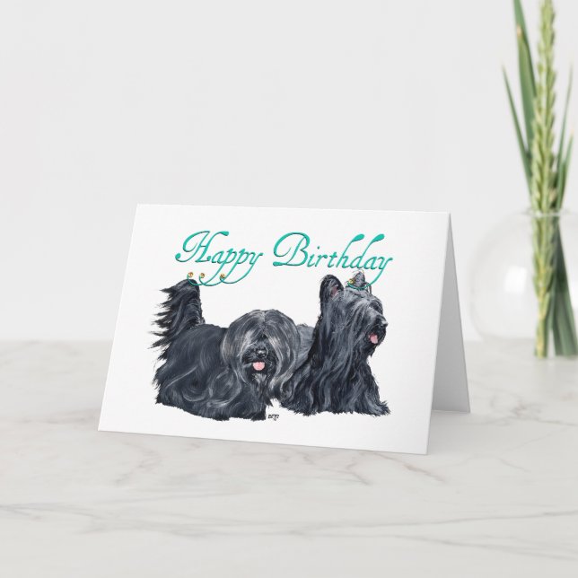 Tarjetas de cumpleaños para Skye Terrier (Anverso)