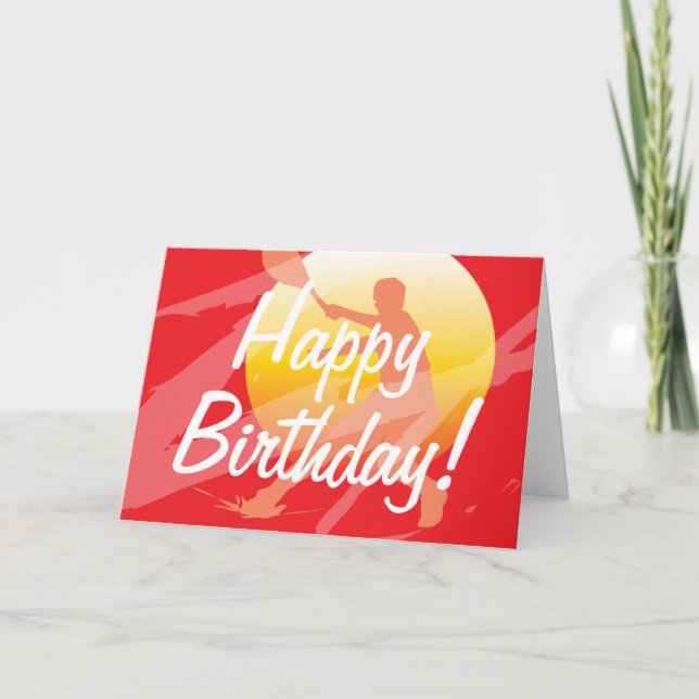 Tarjetas de cumpleaños para tenistas (Anverso)