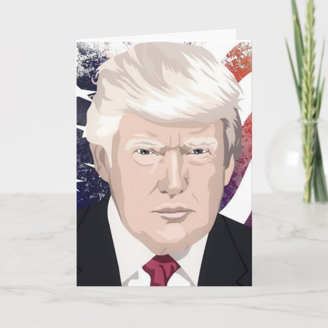 TARJETAS DE CUMPLEAÑOS PATRIOTAS DE DONALD TRUMP (Anverso)