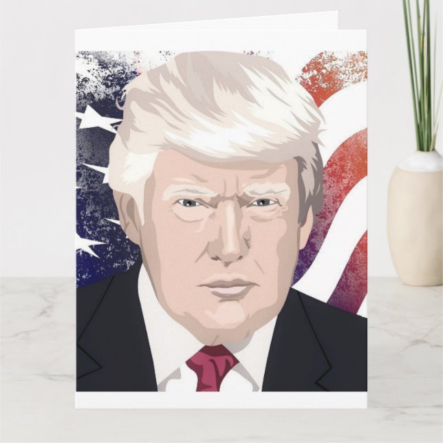 TARJETAS DE CUMPLEAÑOS PATRIOTAS DE DONALD TRUMP (Anverso)