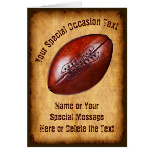 Tarjetas de cumpleaños personalizadas del fútbol,