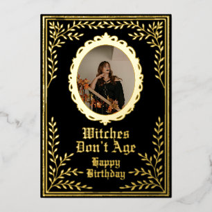Tarjetas de cumpleaños personalizadas para brujas 