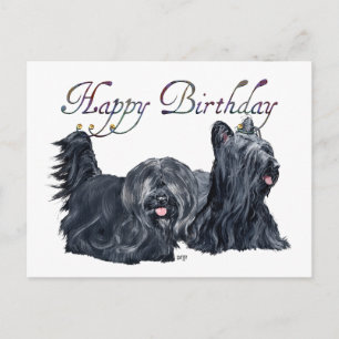 Tarjetas de cumpleaños Skye Terrier