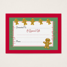 Tarjetas de cupón para navidades