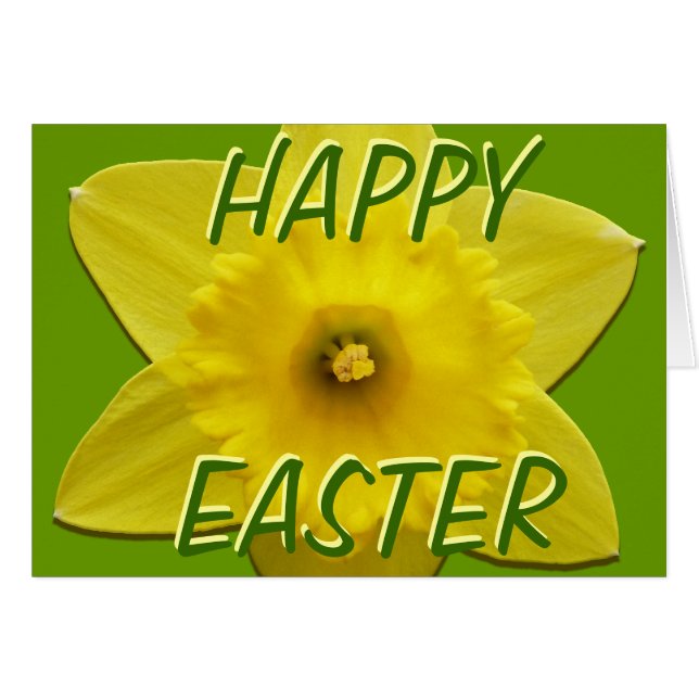 Tarjetas de Daffodil Tarjetas de Flor Daffodil Per (Anverso (Horizontal))
