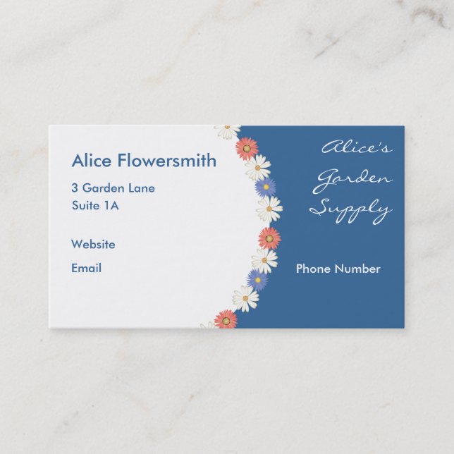 Tarjetas de Daisy Chain Business (Anverso)