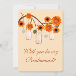 Tarjetas de Dama de Honor con Flores de Naranja en