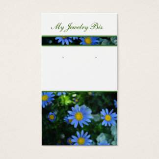 Tarjetas de delimitación de flores azules